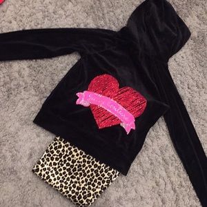 Leopard Juicy Couture velour pants